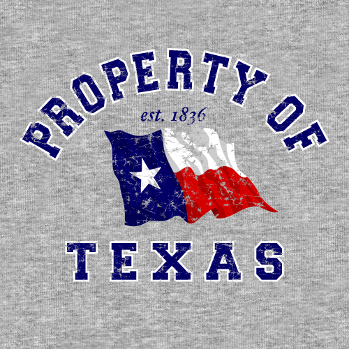 Property of Texas - Athletic Grey Tee