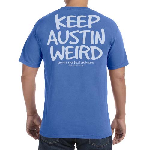 Original Keep Austin Weird - Royal Caribe Tee Washed