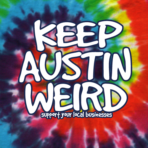 Original Keep Austin Weird - Tie Dye Rainbow Youth Tee