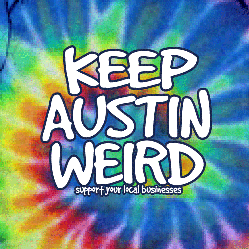 Original Keep Austin Weird - Tie-Dye Rainbow Onesie