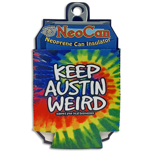 Keep Austin Weird TIE-DYE NeoCan Koozie
