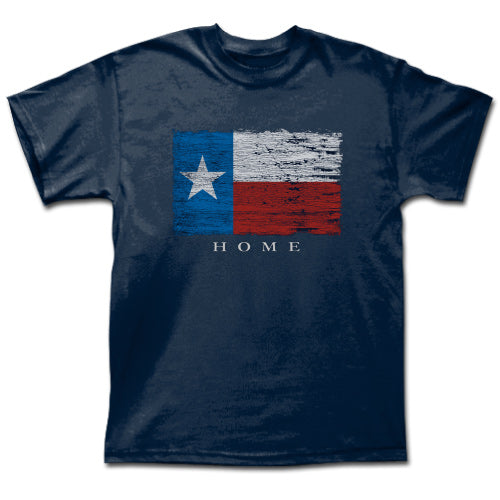 Torn Texas Home Flag - Navy Tee